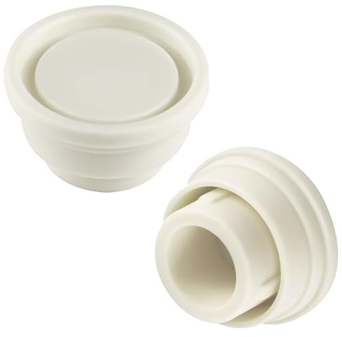 2pcs Piscina Crociera Scala Paraurti, Scale Sicurezza Tappo Gomma, Sostituzione Della Sostituzione Degli Accessori per Proteggere i Passaggi, Timbro Cuscino per Scale Meccaniche 42mm Diametro, Bianco