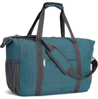 Narwey für Easyjet Handgepäck 45X36X20 Reisetasche Handgepäck Tasche Flugzeug Faltbare Weekender für Damen Herren 30L (Türkis)