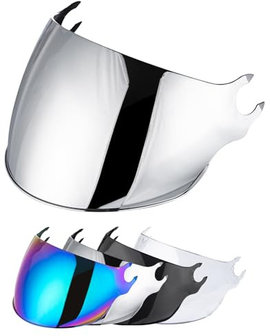 VCOROS Helm Visier für OF562/AIRFLOW Motorradhelm Visier | Motorrad Wind Schild Helm Objektiv Visier,Motorradhelm Visier Integralhelm Motorradhelm Zubehör