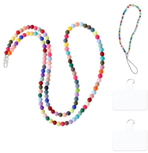 JSTHHTT 4 PCS Colgante para Teléfono con Cadena y Hebilla - Cuerda para Cuello con Lengüetas