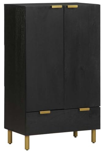 vidaXL Highboard Black 60x33x100 cm Engineered Wood
