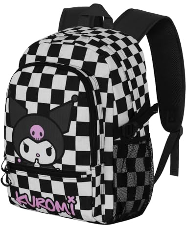 Karactermania Sanrio Kuromi B and W-Mochila Fight FAN 2.2, Negro, 31 x 44 cm, Capacidad 24 L