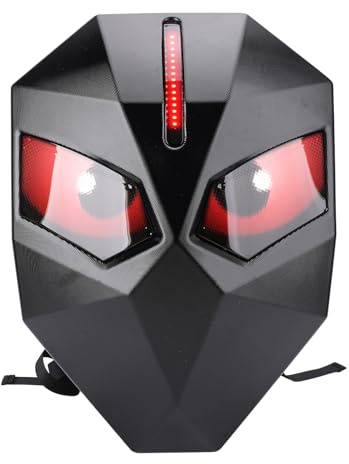 Eujgoov Zaino moto LED programmabile con schermo 60x48 memoria e shell rigido per casco