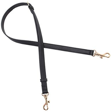 OSALADI Verstellbarer Taschengurt Leder Ersatz Breiter Schulterriemen Für Damen Handtasche Stabile Metallkarabiner Strap Zubehör in Schwarz