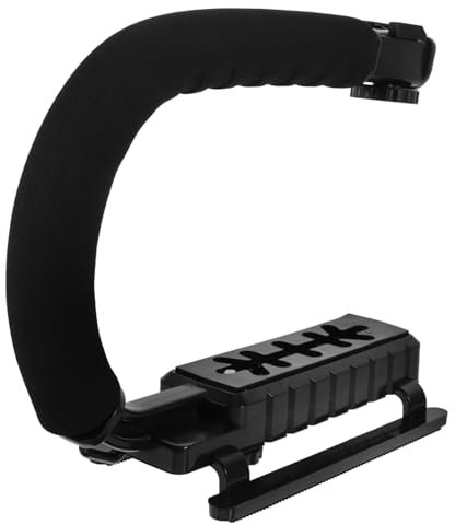 ELAYARD Stabilisateur Abs Multifonctionnel Portable U de Caméra en Alliage D'aluminium et Support Robuste pour Appareil Photo DSLR, pour Voyages en Extérieur