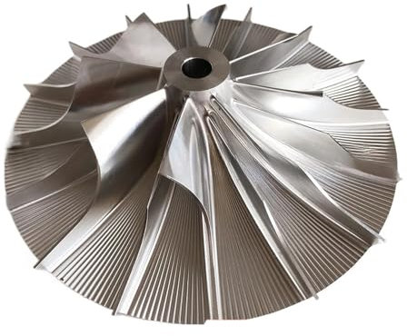 Hookurity Ruota del compressore Turbo Billet Compressore 8+8 Pale 82,76/145,90 mm Turbo ad Alte Prestazioni fresato/Alluminio 2618/ruota compressore Billet
