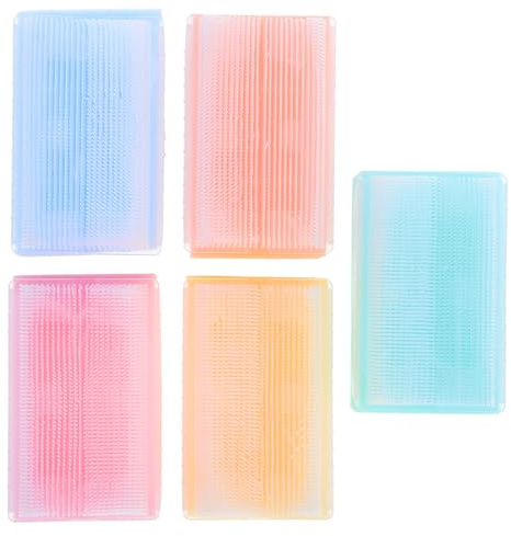 ERINGOGO 5 Pièces Pinceau à éponge d'entraînement tactile hygiène sensoriel scrubber bain pour tout-petits né Bath Sponge brosse de nettoyage du cuir chevelu brosse chirurgicale pp