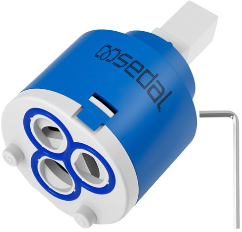 LongZYU Kartusche Wasserhahn 40 mm, für Einhebel Küchenarmatur, Wasserhahn Kartusche für Mischbatterie, Waschtischarmatur und Duscharmatur