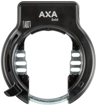 AXA Solid Rahmenschloss – Sicherheitsstufe 10 – Breite Öffnung 57 mm – Schlüssel nicht abziehbar – Schwarz