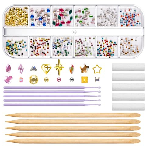 Gemas De Dientes Cristalinas Reflectantes - Kit De Gemas Para Dientes | 12 Estilos Brillantes Decoraciones Dentales Para La Fiesta De Halloween | Fácil Aplicar Un Accesorio Brillante |