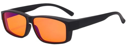 AXNKDH Blue Light Blocking Glasses, Gaming Glasses for Computer Use, Lightweight Anti Glare Gamer Glasses with UV Protection for Screens, TVs, Mobile Phones, Professional Filter for Pro Gamers, Amber