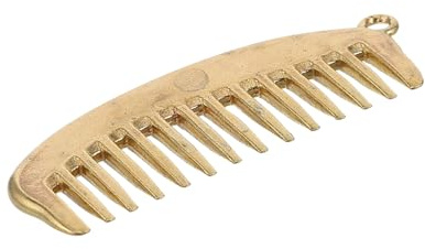 Toyvian Vintage Mini Metallkamm Schlüsselanhänger Anhänger Kleines Haarkamm DIY Anhänger Modisches Retro Accessoire für Damen Vielseitig als Haarkamm und Schlüsselanhänger Nutzbar