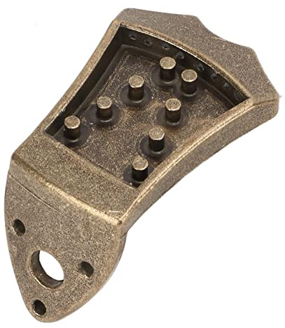 Yctze Premium Metal Mandolin Tailpiece Replacement Part 8 Mandolins – Tone, Volume, and Durability – with Non-Noise Design – Musical Instrument Accessory (Bronze)