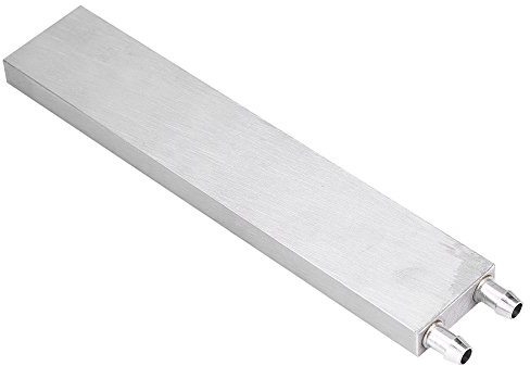 ASHATA Bloque de Refrigeración de Agua de Aluminio,Sistema de Disipación de Calor para PC, Ordenador, CPU,para Refrigeración por Agua Líquida de Portátil(40 * 200 * 12 mm)