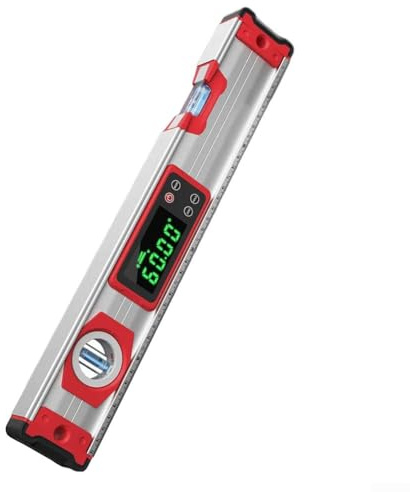 Livella digitale elettronica, inclinometro, livella siluro digitale e goniometro luminoso display LCD con pendenza magnetica impermeabile (400 mm)