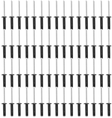 Gutol 60 Pezzi Rivetti Ciechi a Tripla Espansione in Lega Di Alluminio Con Testa Grande, Neri (4,8x21 Mm)