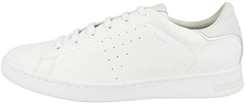 Geox Donna Sneakers, Bianco White C1001, 39 EU