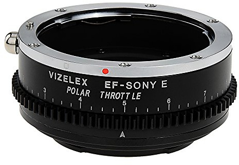 Vizelex Polar Throttle Lens Adapter Compatible with Canon EOS EF and EF-S Lenses to Sony E-Mount Cameras - By Fotodiox Pro