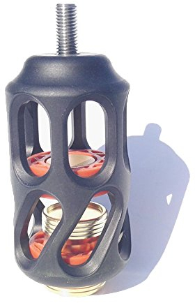 SHARROW Compound Bogen Stabilisator 3 Zoll Vibrationen Dämpfer Aluminium Stoßdämpfer für Jagd Bogensport Pfeile Zubehör(Schwarz)
