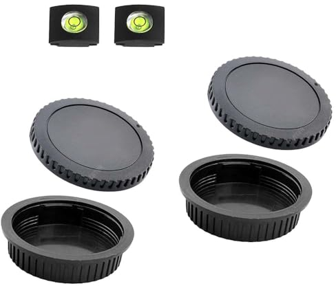 ULBTER Front Body Cap and Rear Lens Cap Cover for Canon EOS EF/EF-S Lens for 4000D 2000D 1300D 1200D 1100D 800D 760D 750D 600D 250D 200D, EOS 90D 80D 77D 70D,5D Mark IV/III/II, 6D Mark II/I, 7D II