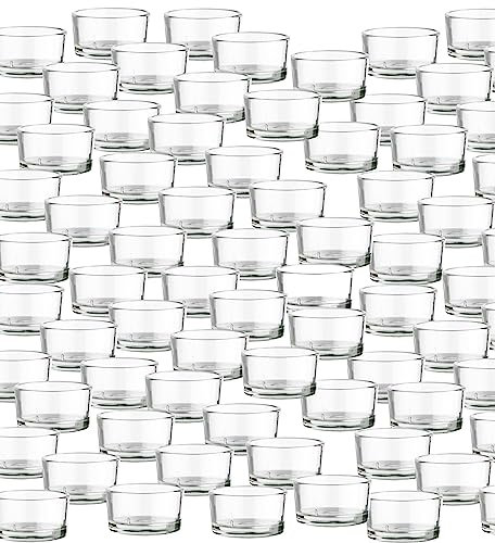 BigDean 96er Set Teelichtgläser - Premium Qualität Made in Germany - Ideal für Teelichter, Kerzen und als Behälter