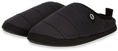 Lakeland Active Men's Wolfa Ultra-Warm Synthetic Down Camping Style Slippers With Memory Foam - Black - 9 UK