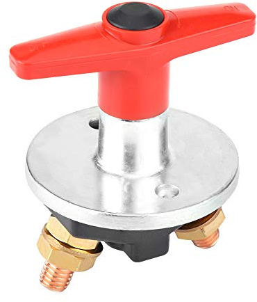 stacca batteria per auto + Interruttore di spegnimento batteria per auto, 12V-60V 300A Interruttore di spegnimento batteria a chiave fissa universale per auto Interruttore di scollegamento Isol