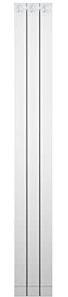 Fondital 82MAM01403 Radiatore in alluminio estruso Garda DUAL 80, 1800 mm, 3 elementi, bianco