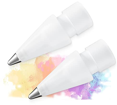 Realistische stiftähnliche Bleistiftspitzen mit feiner Spitze, kompatibel mit Apple Pencil 2. 1. Generation, 2er-Pack feine Spitzen Paperfeel I pad Pro Pen 1. 2. Generation, Notiznehmer, Weiß