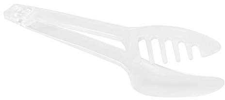 Pinces de Cuisine 1 pièces Pinces de Cuisine en Plastique Servant des Pinces de Cuisine pour Barbecue Cuisson Salade Griller Frire ustensiles de Cuisine (Blanc)