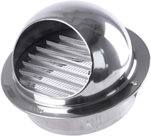 Zanotva Wand-Entlüftungsabdeckung, rundes Abluftgitter aus Edelstahl, Lüftungsauslass, Wand-Entlüftungsöffnung, Trockenhaube, Externe Absaugung (Size : 2.7in)