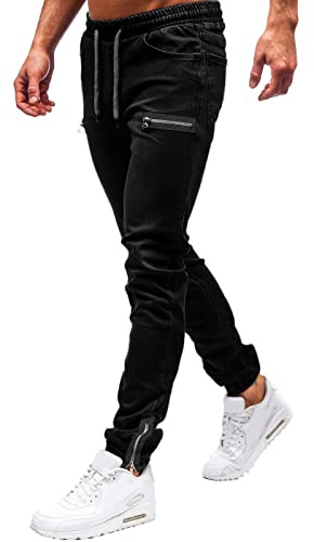 Generico Pantaloni Tuta Leggeri Uomo Salopette Uomo Jeans Corta Jeans A Neri Pantaloni Bambino 10 Anni Primavera Pantaloni Yoga Uomo Bianco Jeans Vita Alta Uomo