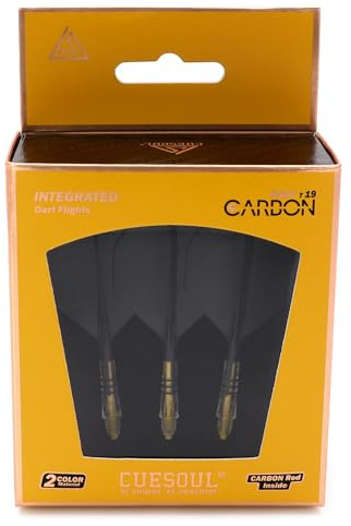 CUESOUL ROST T19 Carbon integrierter Dartschaft und Flight, Standardform, 3er-Set