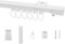 NICETOWN Vorhangschiene 1 Läufig Vorhang Schienensystem Weiß Vorhangschienen Deckenmontage PVC Gardinenstange Ausziehbar 40-180 cm lang Vorhanghaken Für Gardinenschienen Gardinenstangen & Zubehör
