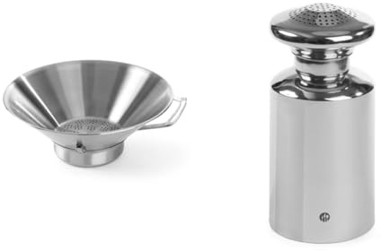 HENDI 630808 Egouttoir à Friture En Inox, Silver & 630136 Salière Et Poivrière