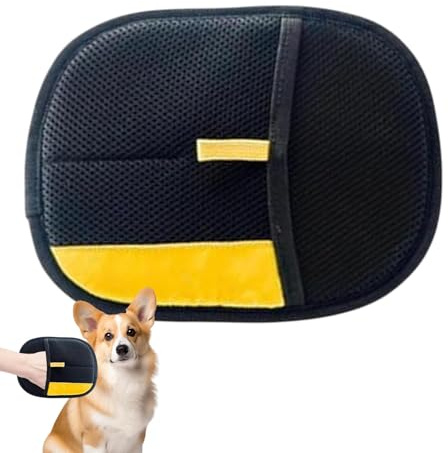 yztju Handschuhe für Hunde, antistatische Handschuhe für Haustiere, weiche Entwirrung, Massagehandschuhe für Hunde und Katzen mit langem und kurzem Fell