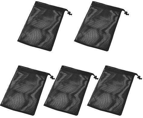 Yardwe 5stücke Netztasche Aus Mesh Für Golfbälle Outdoor-balltasche Leicht Und Verschleißfest Als Golf-Organizer Geeignet Mit Kordelzugverschluss Für Sichere Aufbewahrung
