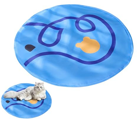 Giocattoli Di Gatto Per Il Tappeto Da Gioco Di Gatto Interno Con Palla Rotolante - Mat Da Gioco Portatile Design Interattivo,Comodo E Comodo Gioco Per Animali Gattini Forniture Interne