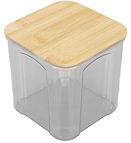 ANKROYU Airtight Food Storage Container Clear Food Storage Jar with Lid Large Capacity for Kitchen Pantry Organization Plastic and Materials (ANKROYUE4BZM2D-13)