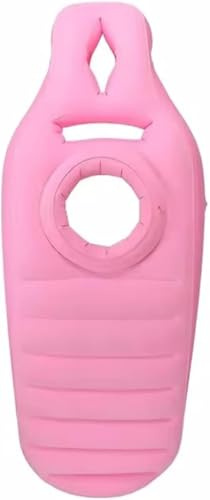 Colchoneta de Yoga para Mujeres Embarazadas, cómoda, empaquetada, colchón de PVC Inflable con Agujeros, Almohada cómoda para Todo el Cuerpo, Almohada para Dormir para Mujeres Embarazadas, Rosa