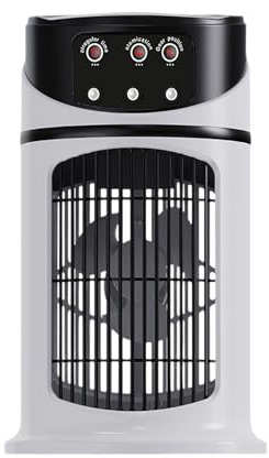 Raffrescatore Portatile,Ventilatore Umidificatore Personale da Scrivania - 3 Velocità con Luce LED ad Aria Fredda per Utilizzo in Camera Ufficio Bambini Esterni Campeggio e Appartamenti