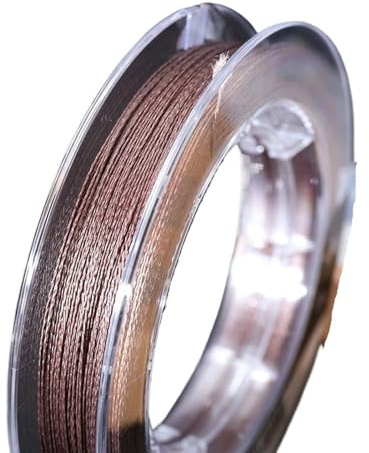 Fil De Peche Fil fourré en Acier tressé à 4 brins à l'intérieur du Multifilament PE, Ligne de pêche Super Solide, matériel de pêche en Bateau(1.0-0.16mm-15lb)