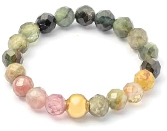 BERGERLIN Naturstein Fidget Ring Damen Herren, Anti Stress, Goldperle | Anti Stress Ring Damen & Herren: Edelstein Ring, facettierte Natursteine & Goldperle – vom deutschen Prüflabor bestätigt.