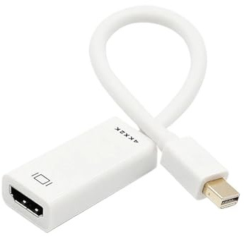 Adaptador de cable Mini DP a HDMI 1080p compatible con MacBook, Air, Thunderbolt, 2 DisplayPort a TV, monitor y proyector.(White Support 4K)