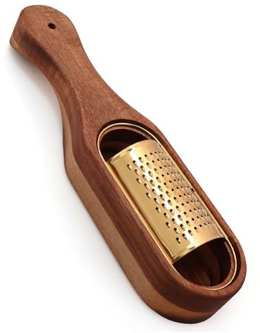 Tewzafiya Gratugna Fromage, Râpe manuelle au fromage avec poignée et récipient, accessoire de cuisine en acier inoxydable avec récipient pour citron pommes de terre chocolat maison restaurant