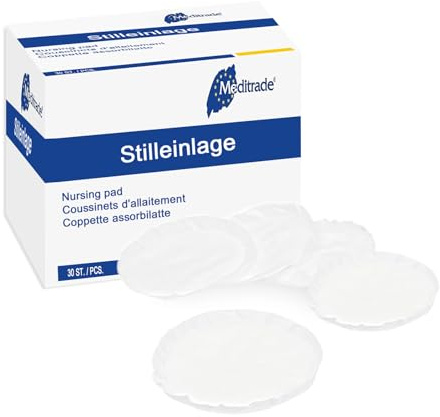 Almohadillas de lactancia invisibles, transpirables, ultrafinas con alta absorción, almohadillas de lactancia absorbentes de leche materna, 30 unidades, cómodas de llevar, con protección contra fugas