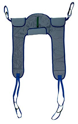 Patient Aid Toileting Sling for Hoyer Patient Lifts, Padded Hoyer Sling | 215-325 lb Capacity | Full-Body Hoist & Lower Back Support | With Lifting Straps For Toileting & Transfers