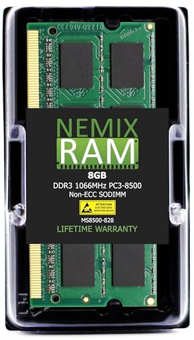 Nemix Ram - Memoria para Apple MacBook Pro (Mediados de 2010) 8 GB
