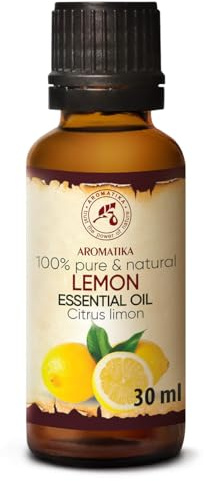 Olio Essenziale Limone 30 ml - Citrus Limon - Aromaterapia - Casa - Oli Essenziali - Olio di Limone Puro & Naturale al 100% - Cura del Corpo e Unghie - Diffusori - Rilassamento - Relax - Buonumore