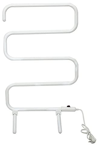 WPHH Scaldasalviette Elettrico Indipendente Bianco, Portasciugamani Elettrico Portatile con 5 Barre, Radiatore Termoarredo Elettrico Bagno in Acciaio al Carbonio, 560X300x920mm